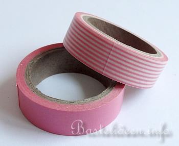 Frhlingsbasteln - Washi Tape in rosa