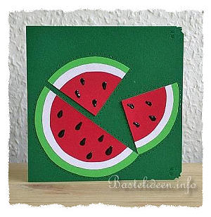Grusskarten - Geburtstagskarten - Einladungskarten - Wassermelone 