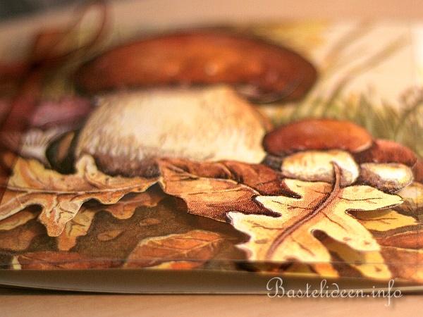 Herbstkarte mit Pilzen 2
