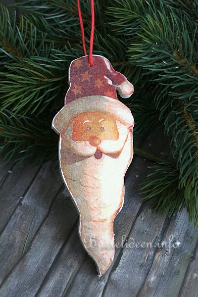 Weihnachts-Holzanhnger - Weihnachtsmann