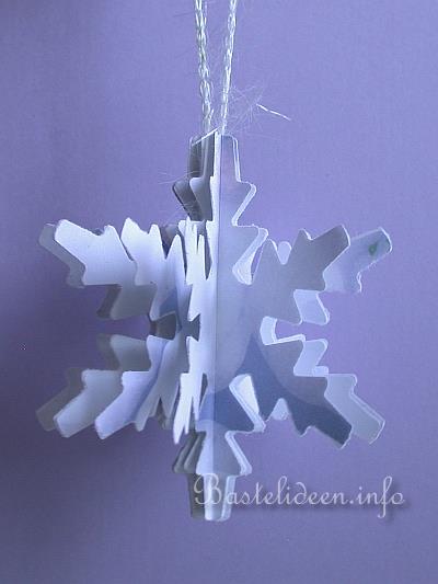 3-D Schneeflocke aus Papier 2