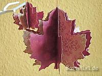 3D Herbstbltter aus Papier basteln