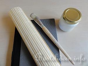 Bastelanleitung - Sushi Bambusmatte Buchhulle 1