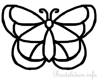 Bastelideen - Schmetterling Bastelvorlage