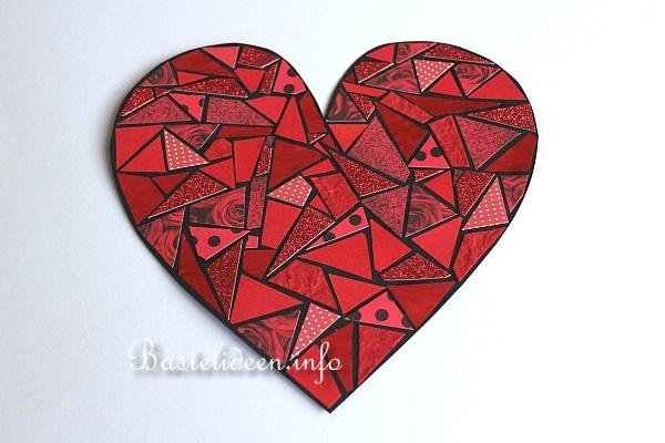Basteln mit Kindern - Mosaik Herz