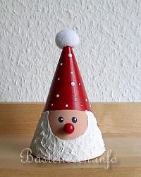 Basteln mit Kindern - Weihnachtsbasteln - Terrakotta Nikolaus
