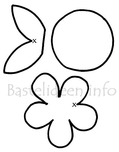 Bastelvorlage - Frhlingsdekoration - Blume 