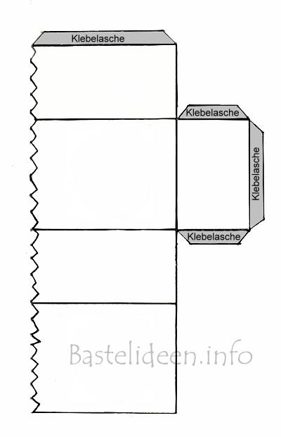 Bastelvorlage - Papier-Laterne