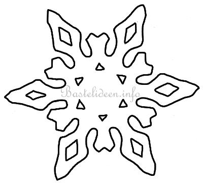bastelvorlage - weihnachten - winter - schneeflocke 11