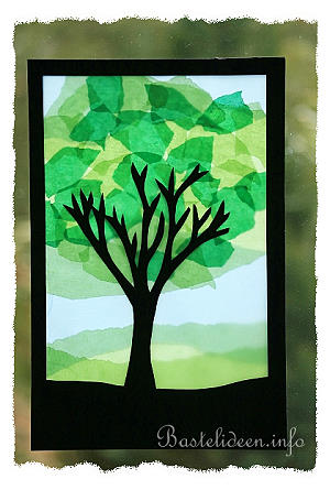 Fensterbild - Baum im Sommer