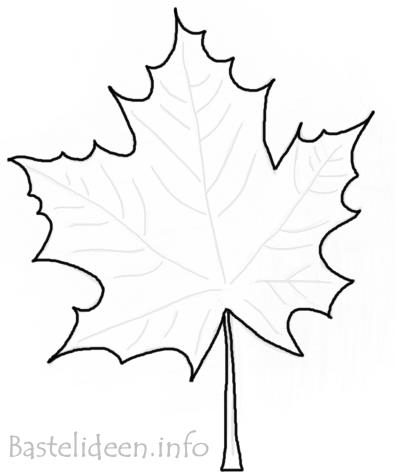Herbstbasteln - Ahornblatt 1 400