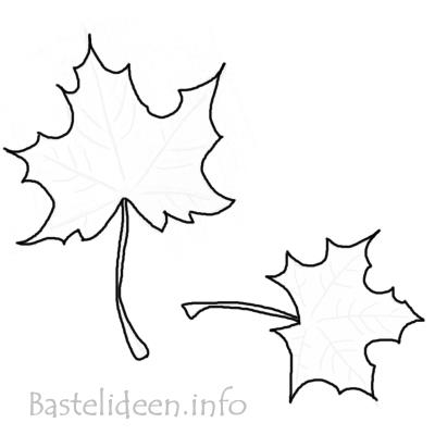 Herbstbasteln - Ahornblatt 2 400