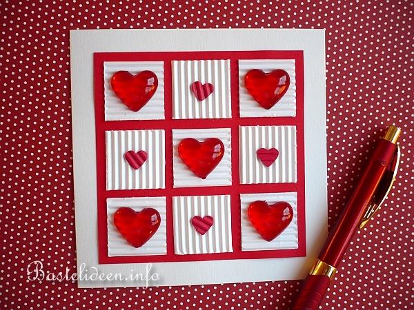 Liebe - Grusskarte mit Herzen 2