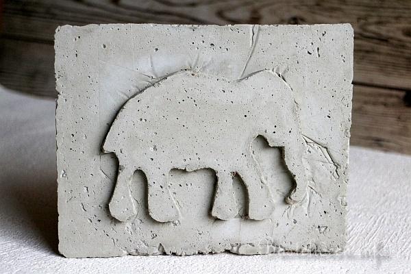Reliefbild Gieen - Elefant
