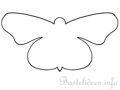 Schmetterling Silhouette Bastelvorlage 2
