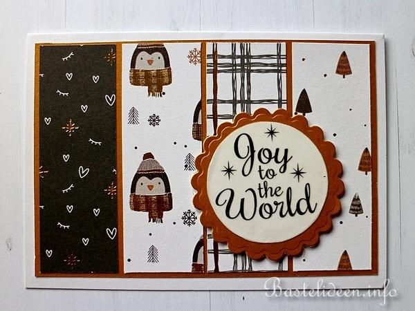 Schnelle und einfache Weihnachtskarten aus Tonkarton 2