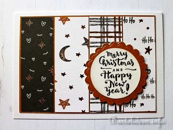 Schnelle und einfache Weihnachtskarten aus Tonkarton 3