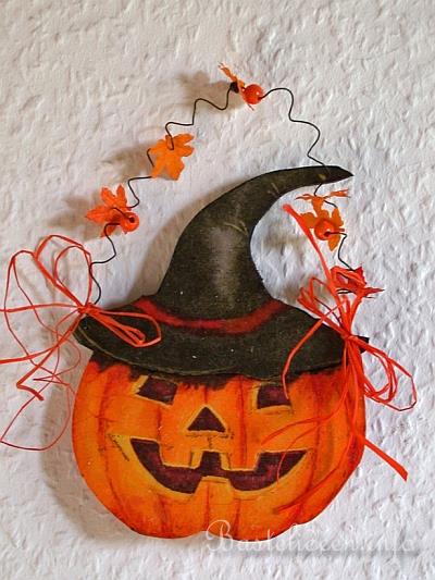 Serviettentechnik - Halloween Krbis Jack o' Lantern