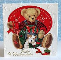 Teddybr Weihnachtskarte
