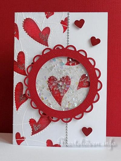 Valentinskarte oder Karte zur Hochzeitstag mit Schtteleffek