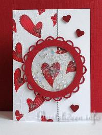 Valentinskarte oder Karte zur Hochzeitstag mit Schtteleffek
