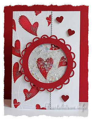 Valentinskarte oder Karte zur Hochzeitstag mit Schtteleffekt 
