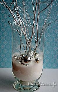 Weihnachtliche und Winterliche Vase