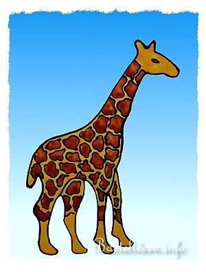 Window Color Bild - Gina die freundliche Giraffe