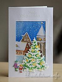 Winterdorf Weihnachtskarte