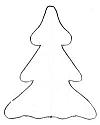 Christmas Tree Pattern for Snowman Decoration