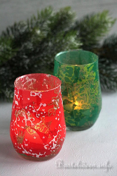 Decopatch Teelichtgläser für Weihnachten