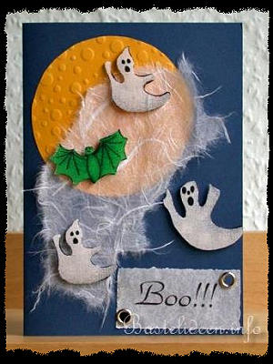 Halloween Karte - Boo Gespenster 300