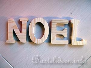 Holz Buchstaben - Noel