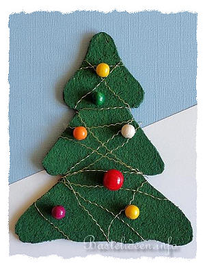 Weihnachtsbasteln mit Korkplatten - Weihnachtsbaum 