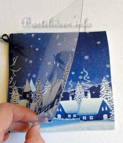 Weihnachtskarte mit Schneelandschaft 2