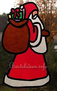 Weihnachtsmann - Nikolaus Fensterbild