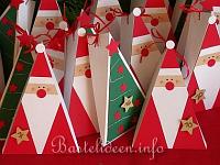 Basteln Advent - Adventskalender mit Nikolaus und Weihnachtsbaum