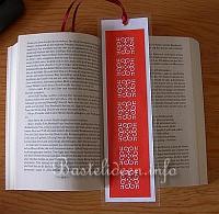 Basteln mit Papier - Bastelideen - Sommer - Schmuckes Lesezeichen