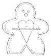 Bastelvorlage - Lebkuchenmann - Gingerbread Man