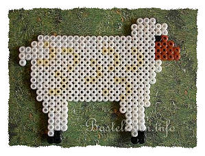 Bügelperlen Schaf 