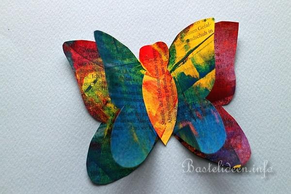 Bunter Papier-Schmetterling