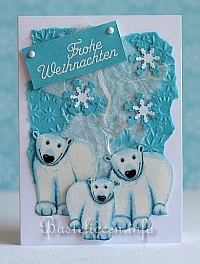 Eisbären Weihnachtskarte 