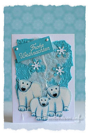 Eisbären Weihnachtskarte