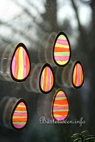 Fensterbild - Bunte Eier 2