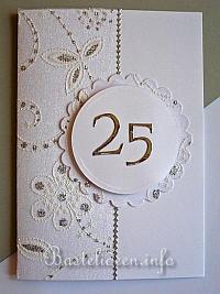 Grusskarte - Silberne Hochzeit - 25 Jahre
