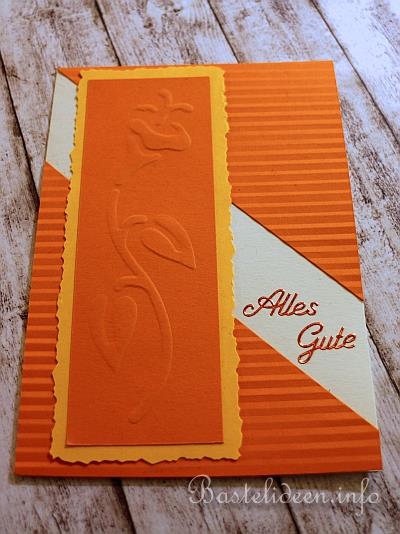 Grusskarten - Geburtstagskarten - Orange 2