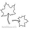 Herbstbasteln - Ahornblatt 2 