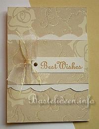 Hochzeitskarte - Best Wishes