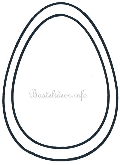 Osterbasteln - Osterei Bastelvorlage