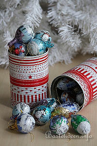 Recycling - Geschenkidee - Weihnachtsdose basteln
